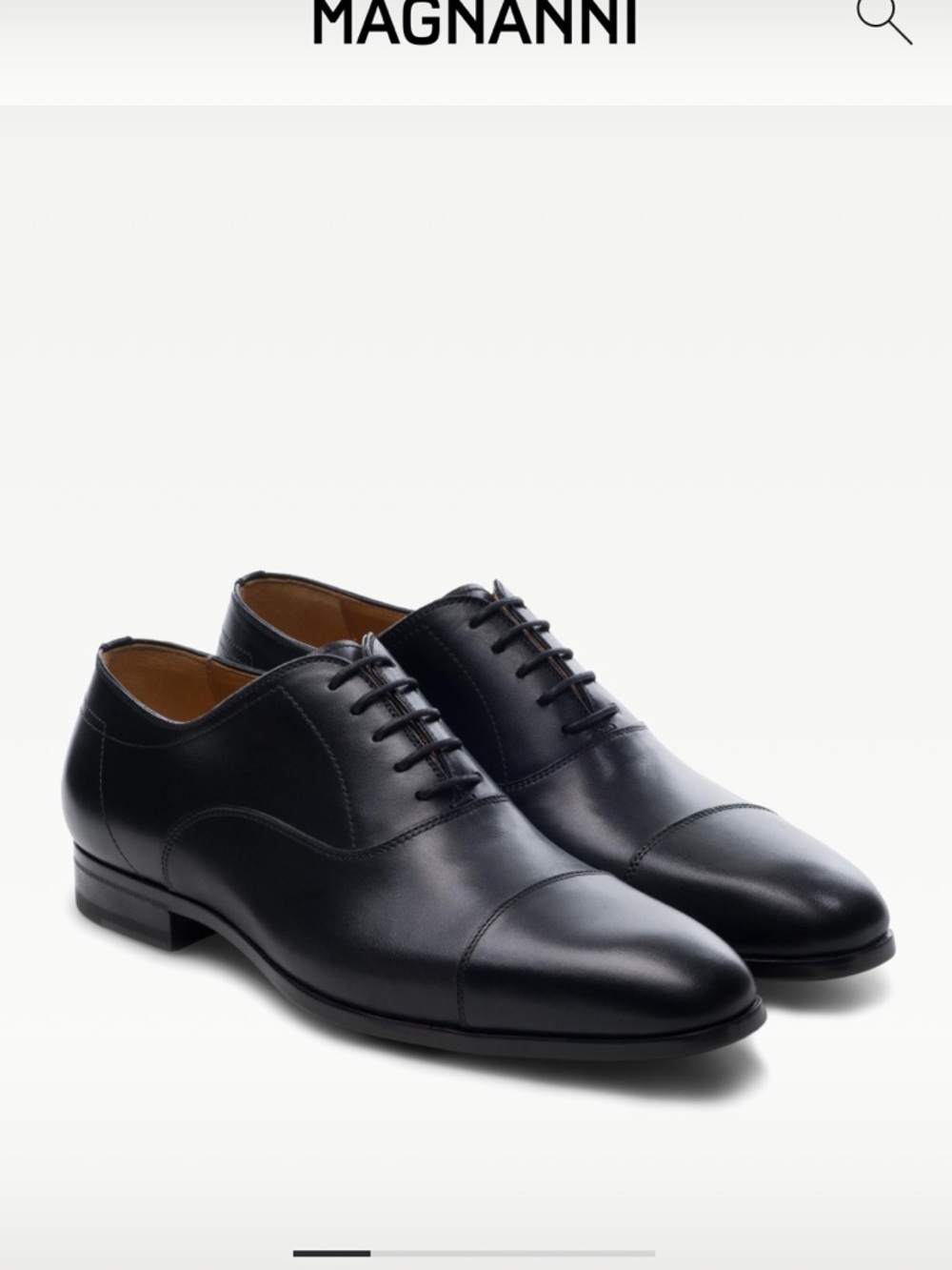 MAGNANNI MILLAR
Men's Black Leather Cap Toe Oxfords
Color: Black size 10.5 new